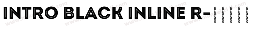 Intro Black Inline R字体转换